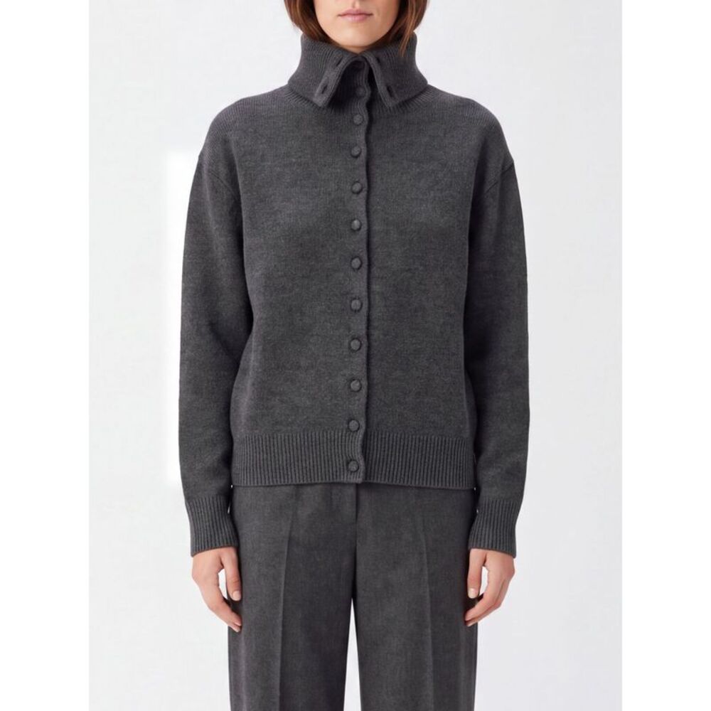 Lisa Yang Women Lisa Yang Relaxed Fit Pure Cashmere High Neck Cardigan